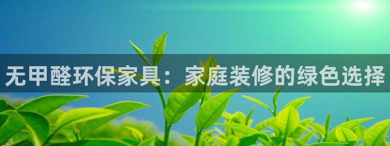 杏耀官网登陆：无甲醛环保家具：家庭装修的绿色选择