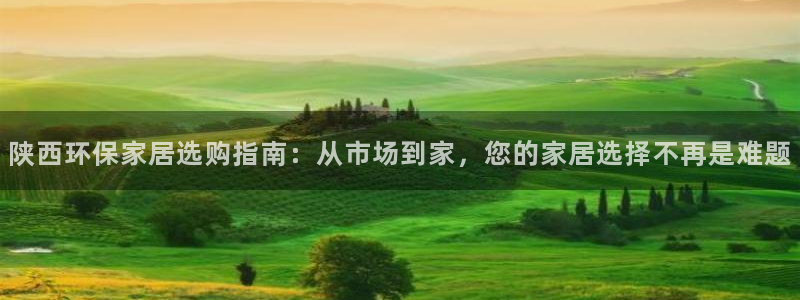 杏耀平台怎样：陕西环保家居选购指南：从市场到家，您的家居选择